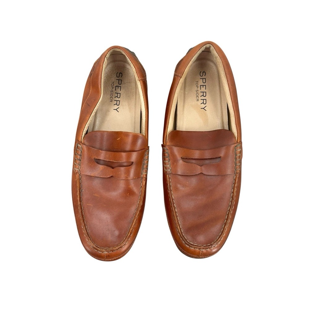 Sperry Driving Shoes Mens Sz.‎ 10.5 Loafers Leather Classic Preppy Minimalist - Picture 3 of 7